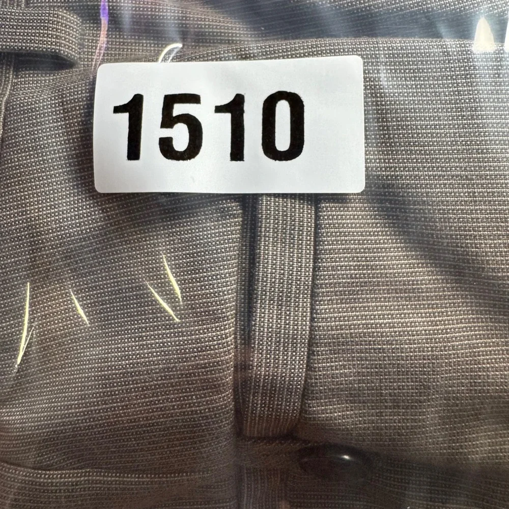 Banana Republic Dress Pants 36x32 Mens Taupe Brown Micro Check Straight‎ Slacks